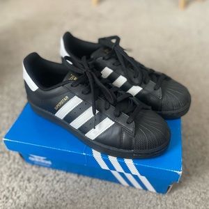 Black and white Adidas